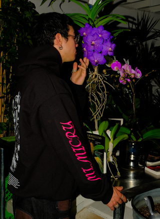 Orchidmaniac Embroidered Hoodie